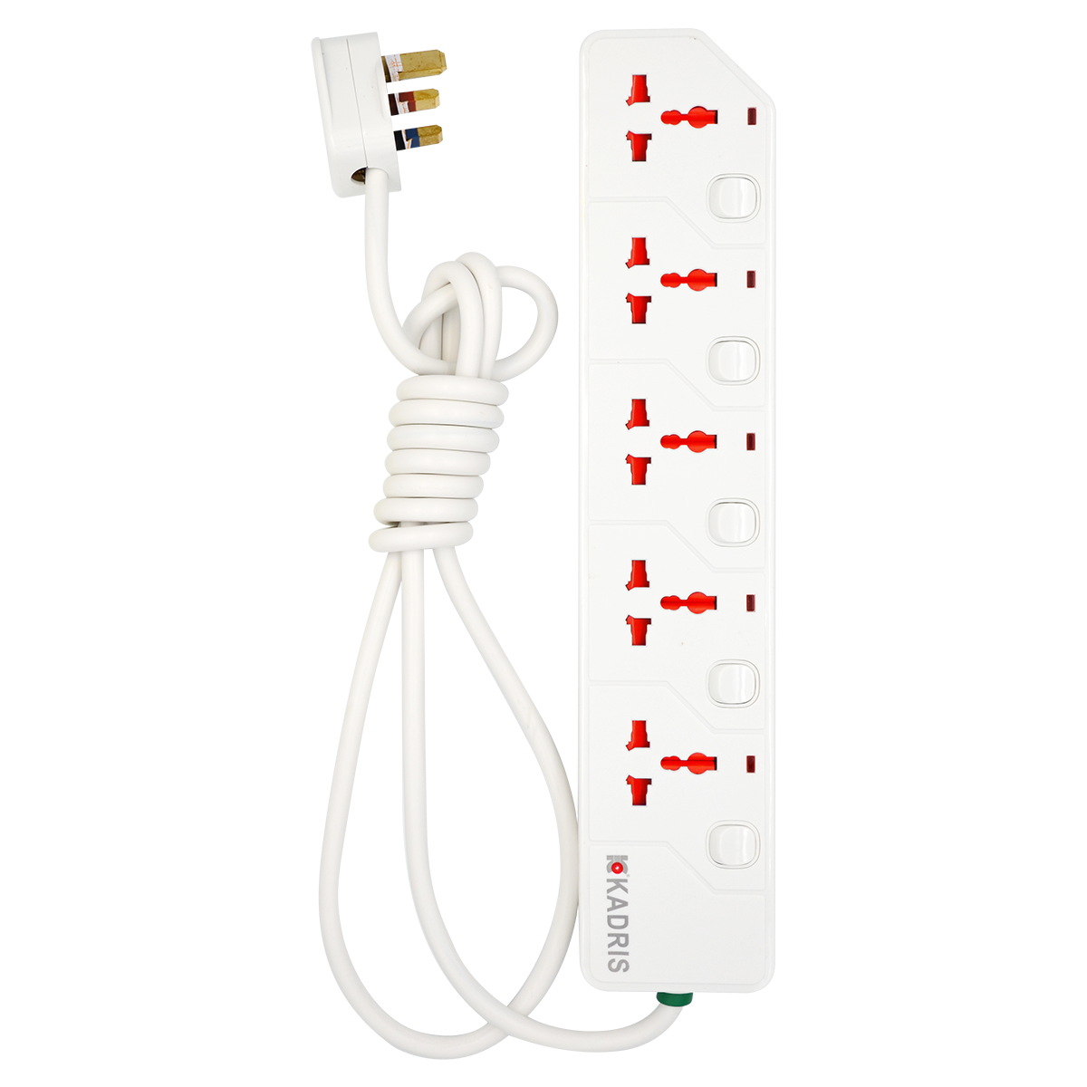 EX-1634 KADRIS 5 WAY EXTENSION SOCKET KD1605S- 2 METER