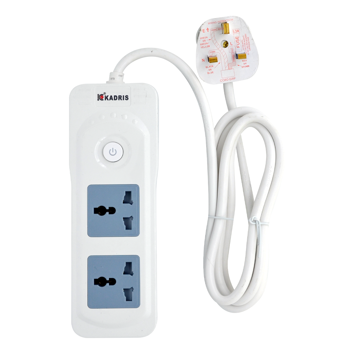 EX-1728 KADRIS 2 WAY EXTENSION SOCKET CG-3001- 2 METER