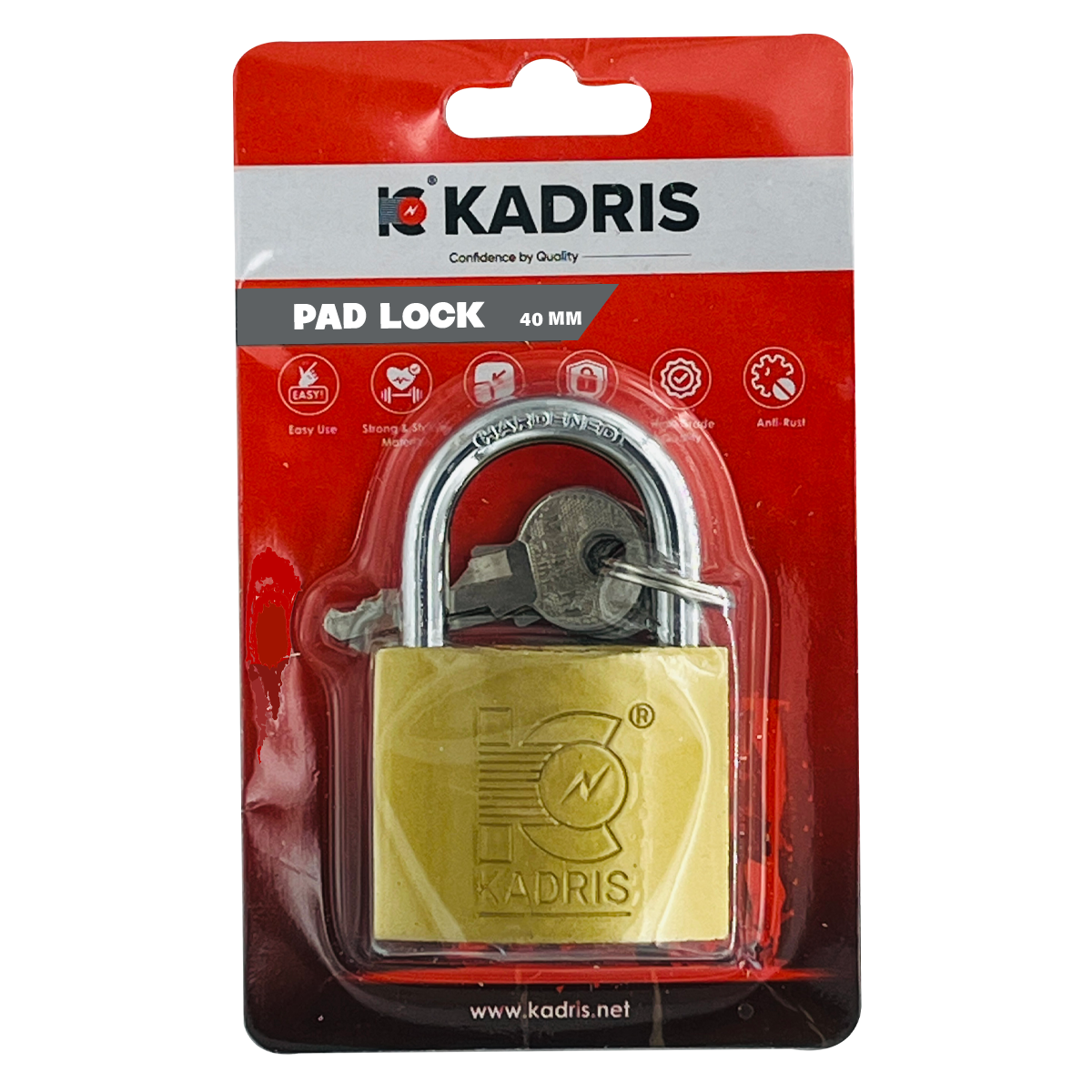 HA-1428 PAD LOCK BL414-1 40MM KADRIS