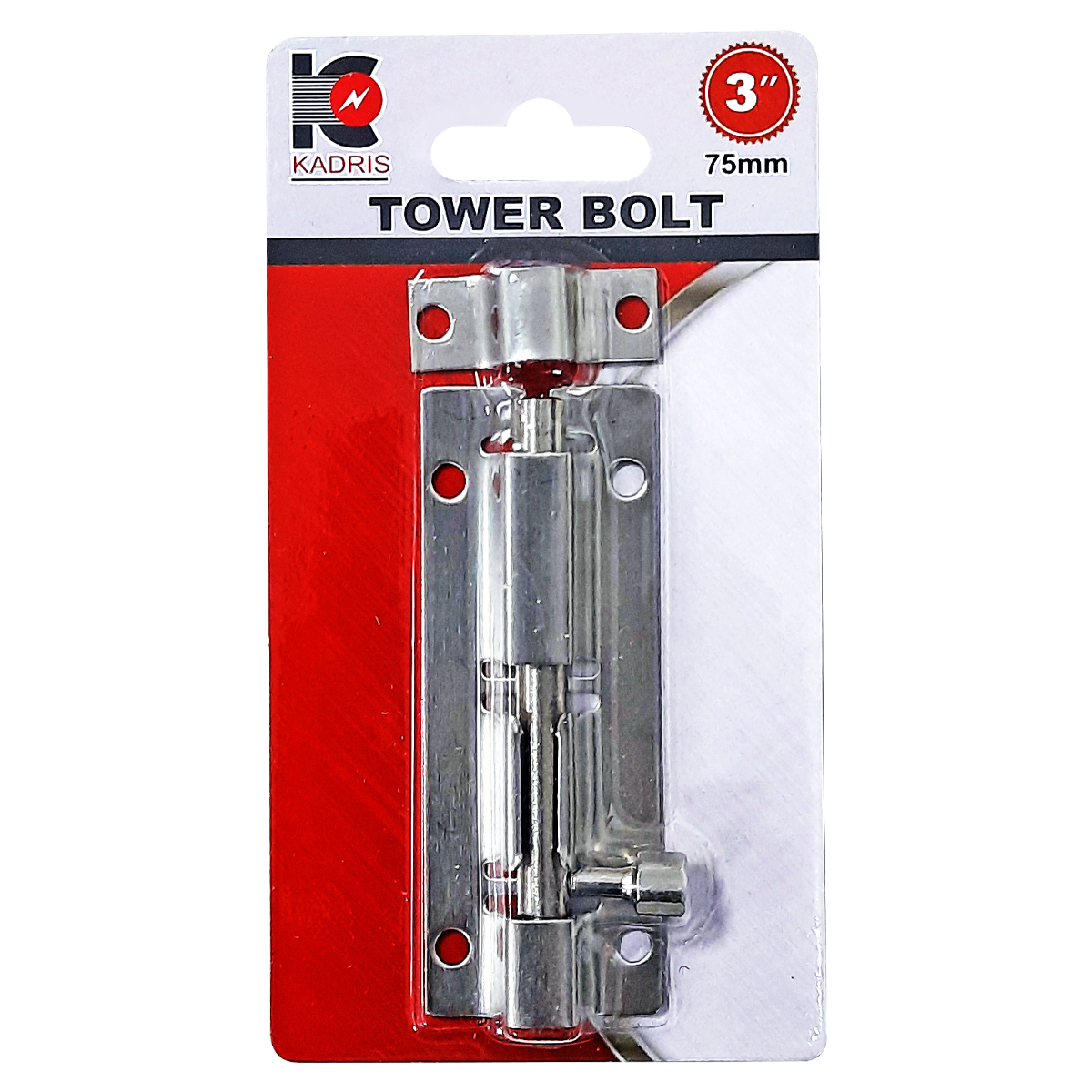 HA-1551 KADRIS TOWER BOLT BLACK 3’’